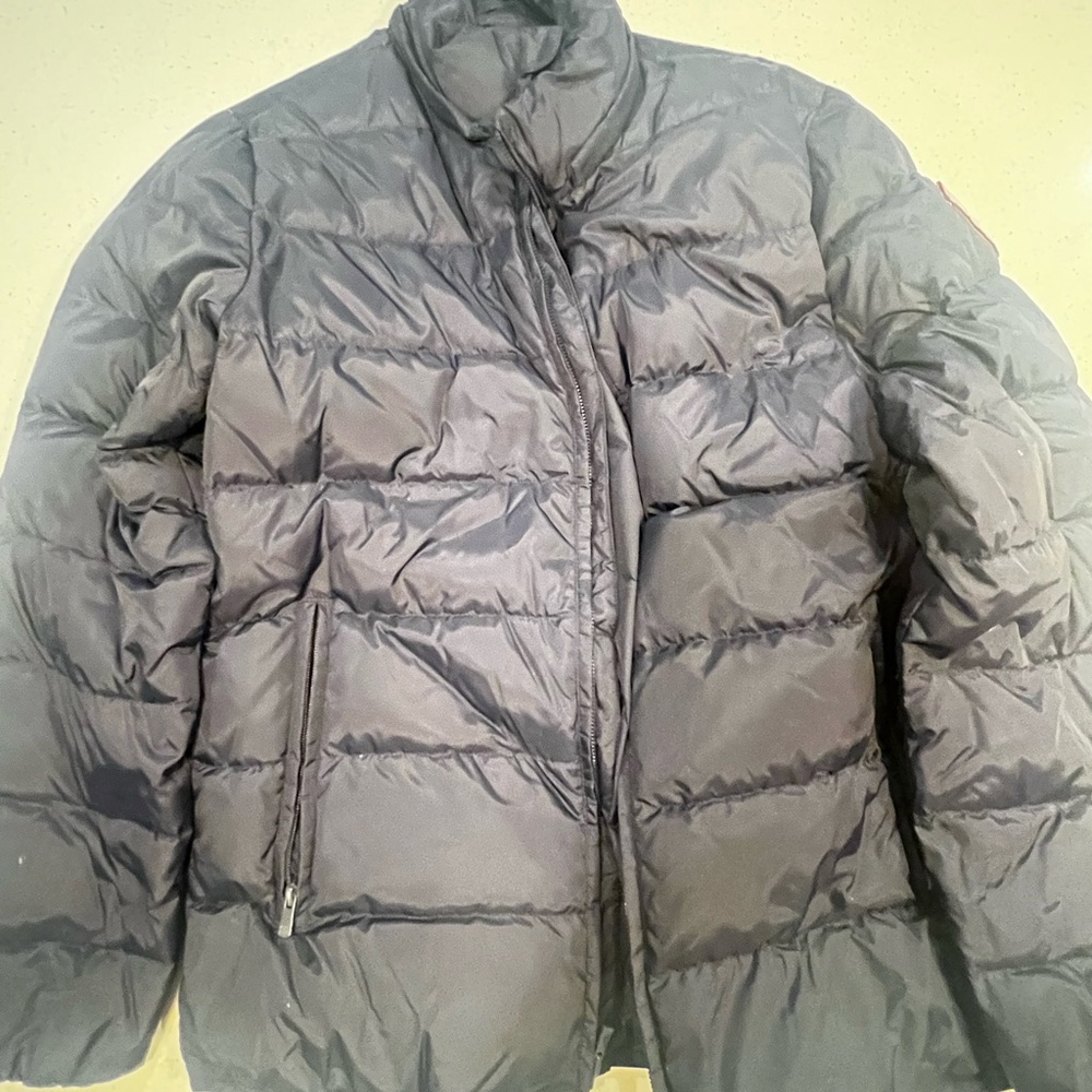 The Normal Brand Navy Compass Puffer Jacket - Picture 3 of 5